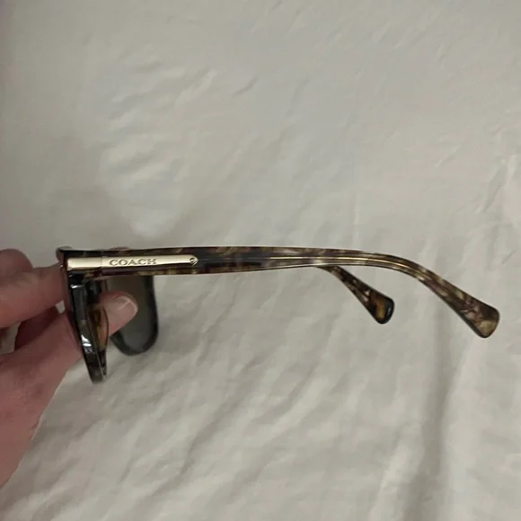 Coach light Brown confetti cat eye Sunglasses - Picture 12 of 16